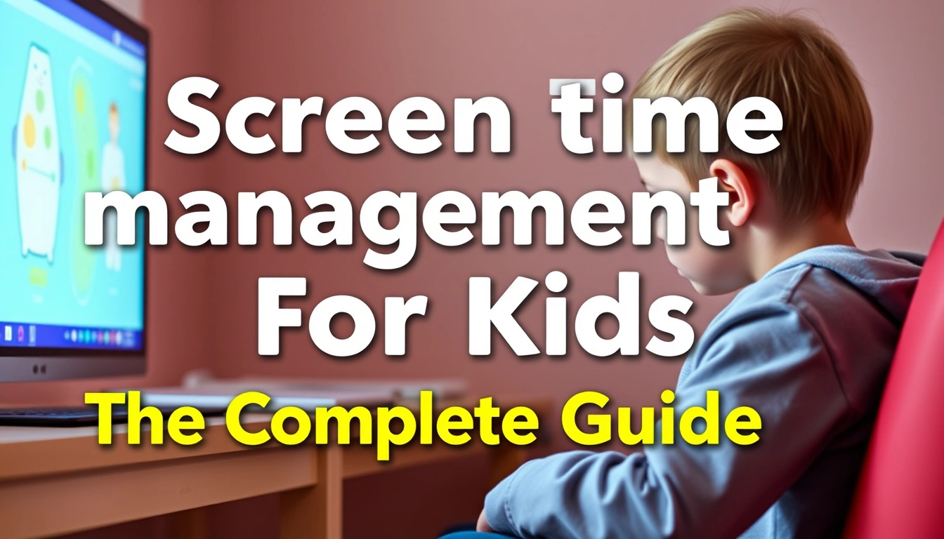 Screen time management for kids — The Complete Guide
